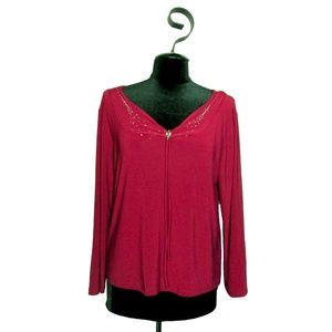 Standard Wine Stretch Top With Crystals Plus 1X